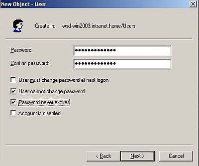 Windows Server 2003: Adding users to Active Directory - Adding a new user [2]