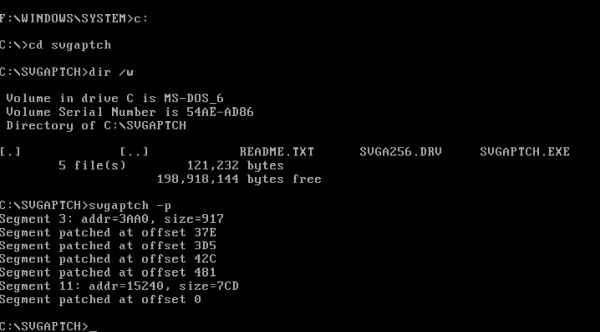 Windows 3.11 SVGA 1024×768 pixels: Patching the original Microsoft driver