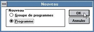 Windows 3.0 Program Manager: Adding a program to a group [2]