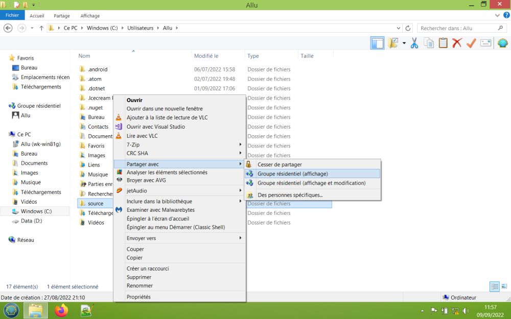 Windows 8.1: Configuring a custom read-only share in File Explorer