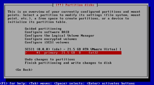 Q4OS installation: Manual partionning - Choose to resize the Windows partition [1]