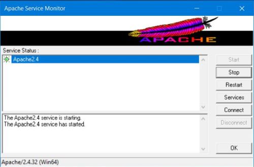 The Apache webserver monitor application