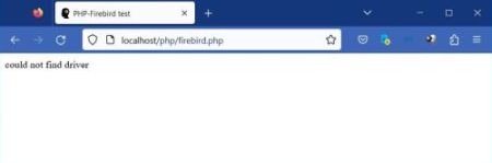 Firebird access from PHP: Failure, because forgotten to restart Apache after enabling the extension