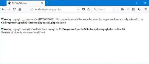 Accessing MySQL with PHP [1]