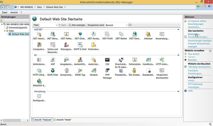 IIS on Windows 8.1: Preparing to add HTTPS server