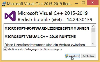 IIS on Windows 8.1: Installing the Visual C++ 2015-2019 redistributable