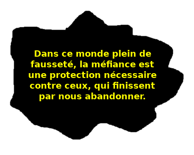 Faire confiance, mais se rendre compte de risquer être trahi